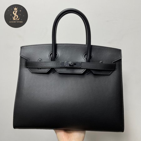 Hermes Birkin 35cm SO Black Box Black Hardware