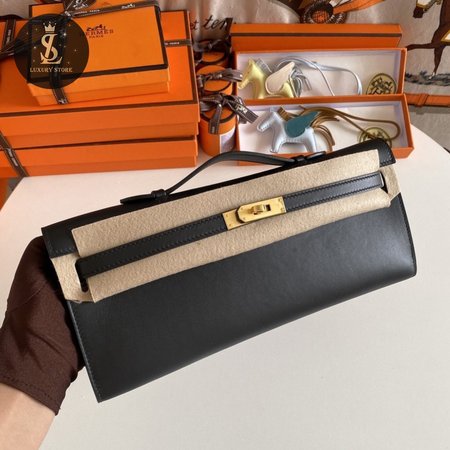 Hermes Kelly 31cm Swift 89 Black