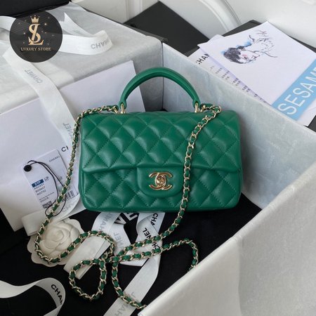 Chanel Mini CF Handle AS243?1 Green