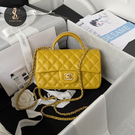 Chanel Mini CF Handle AS243?1 Yellow