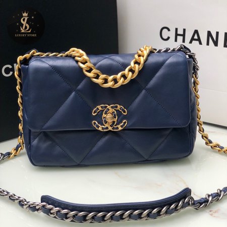 Chanel 19 AS1160 Navy Blue