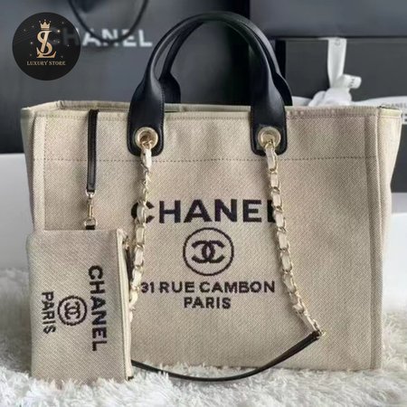 Chanel Deauville Tote MM Bag