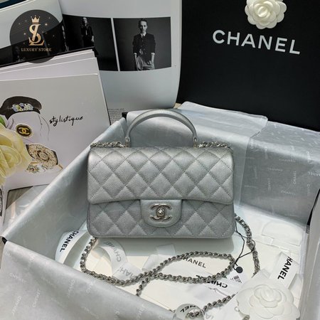 Chanel Mini Cf Handle Bags Lambskin Leather Crossbody Shoulder Bag