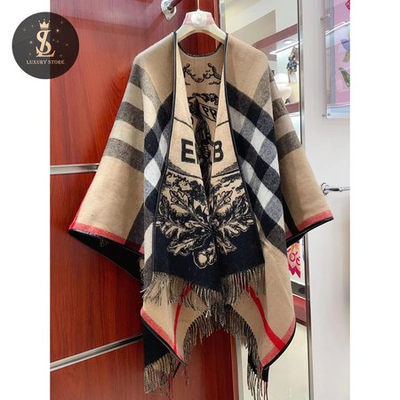 Burberry Cashmere Poncho Shawl