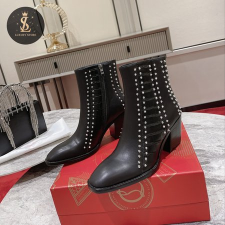 Christian Louboutin Studded Ankle Boots