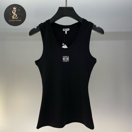 Loewe Cotton Anagram Tank Top Black