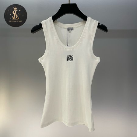 Loewe Cotton Anagram Tank Top White