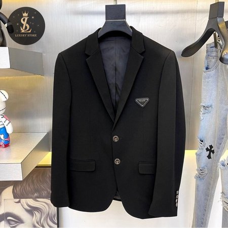 Prada Single-breasted Wool Jacket 48-56