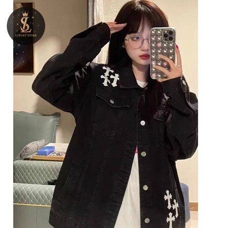 Chrome Hearts Denim Jacket Black M-XL