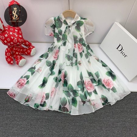 Dior Kid's Floral Dress