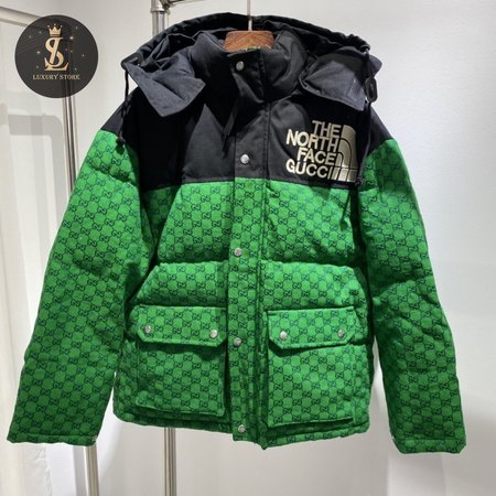 Gucci Nylon Padded Jacket Green S-XL