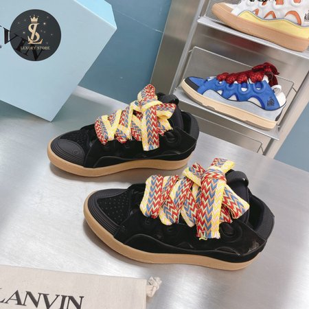 LANVIN Curb sneakers black DRA2-A2010 Size 35-45