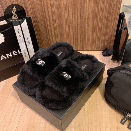 Chanel Slippers Black 34-40