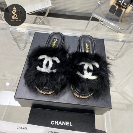 Chanel Slippers Black 35-40