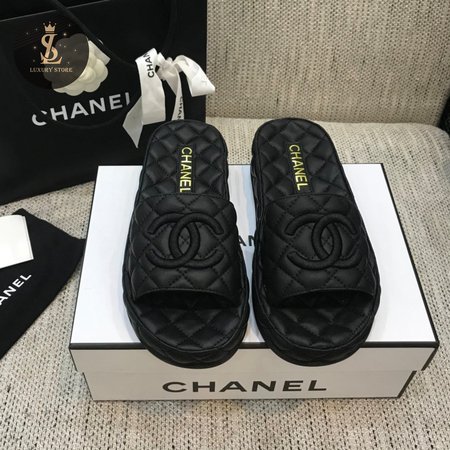 Chanel Slippers Black 35-40