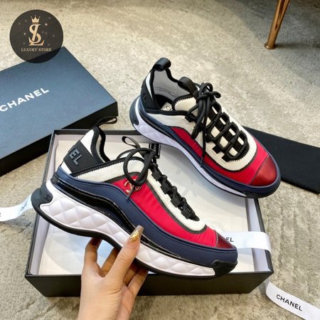 Chanel Sneakers Dark Red/Dark Blue/Ivory 35-46