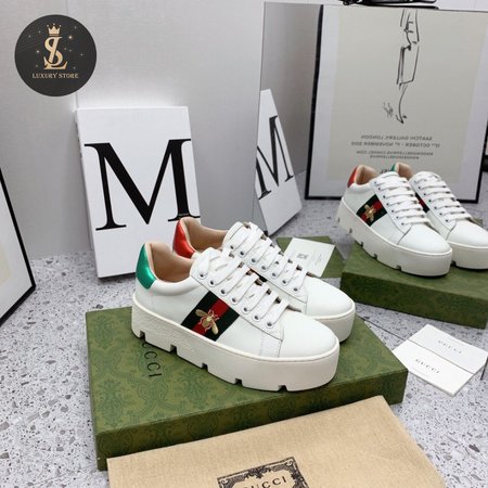 Gucci Ace Embroidered Platform Sneaker 35-39