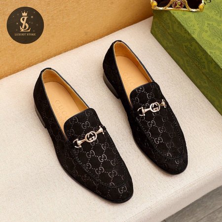 Gucci Jordaan GG Velvet Loafer Black 38-44