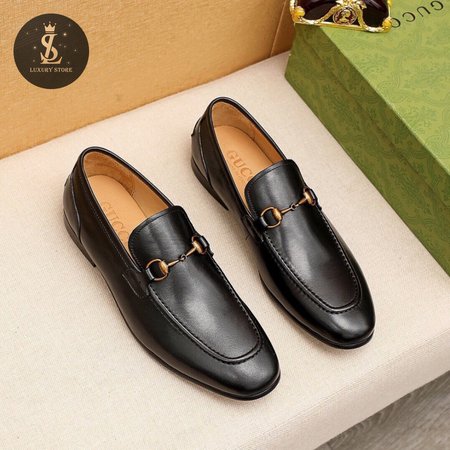 Gucci Jordaan Leather Loafer Black Leather 38-44