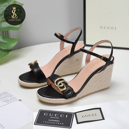 Gucci Leather Platform Espadrille 35-41